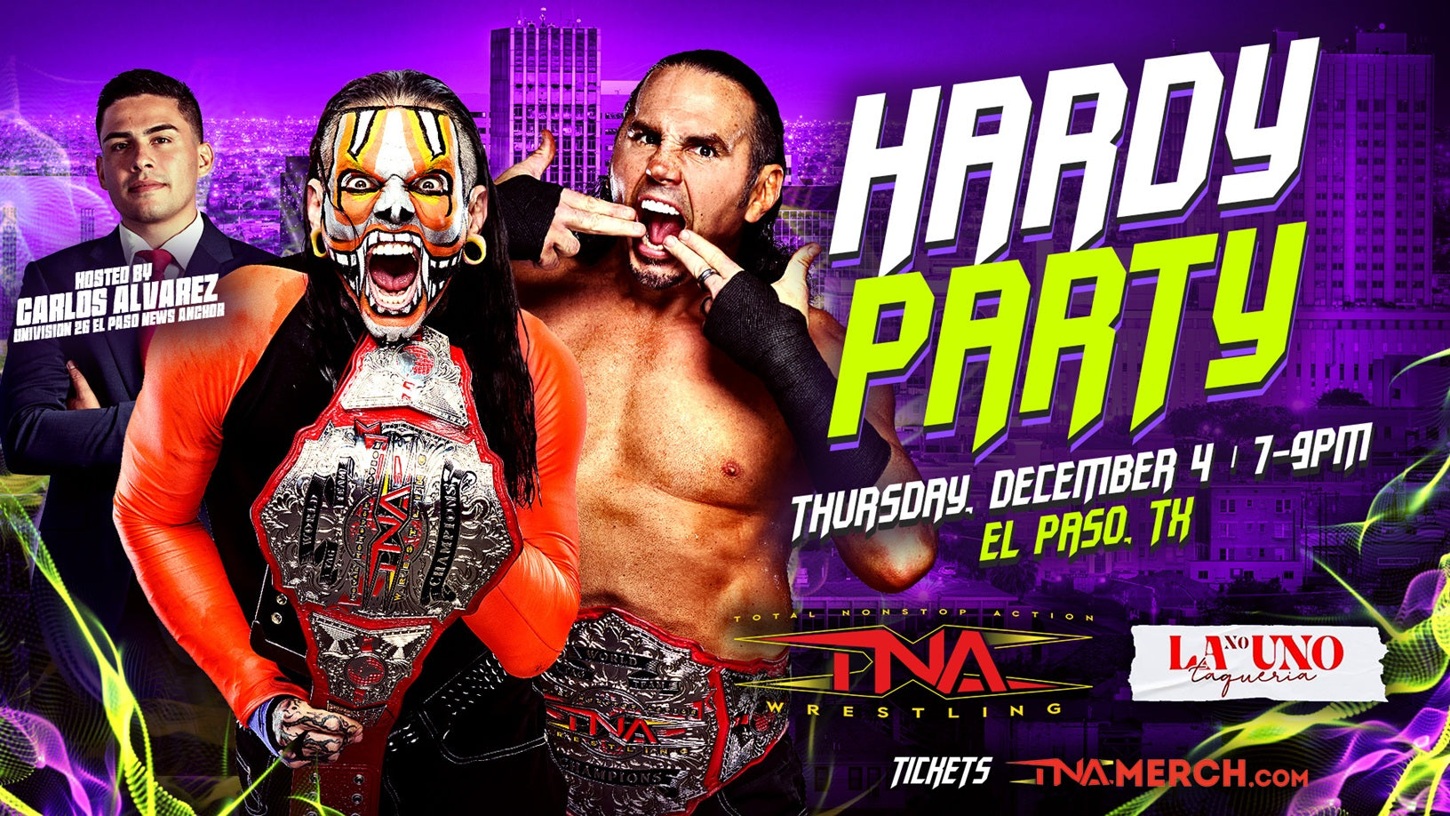 El Paso Hardy Party | Thursday, December 4 at 7pm | La No. Uno Taqueria in El Paso, Texas