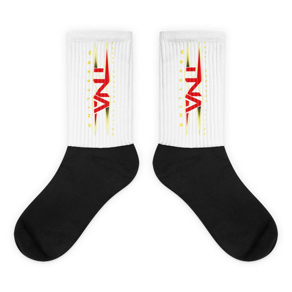 off white socks firetape
