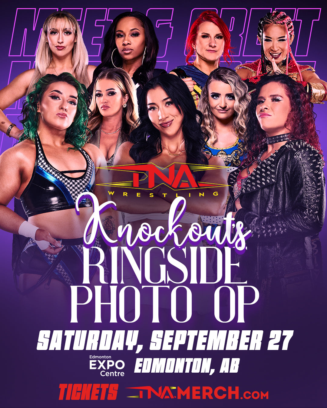 Knockouts Ringside Photo Op | Saturday, September 27 at 5:30pm | Edmonton Expo Centre in Edmonton, AB