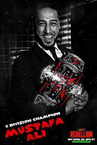 TNA Rebellion Sin City Signed Photo - Mustafa Ali (Pre-Order)