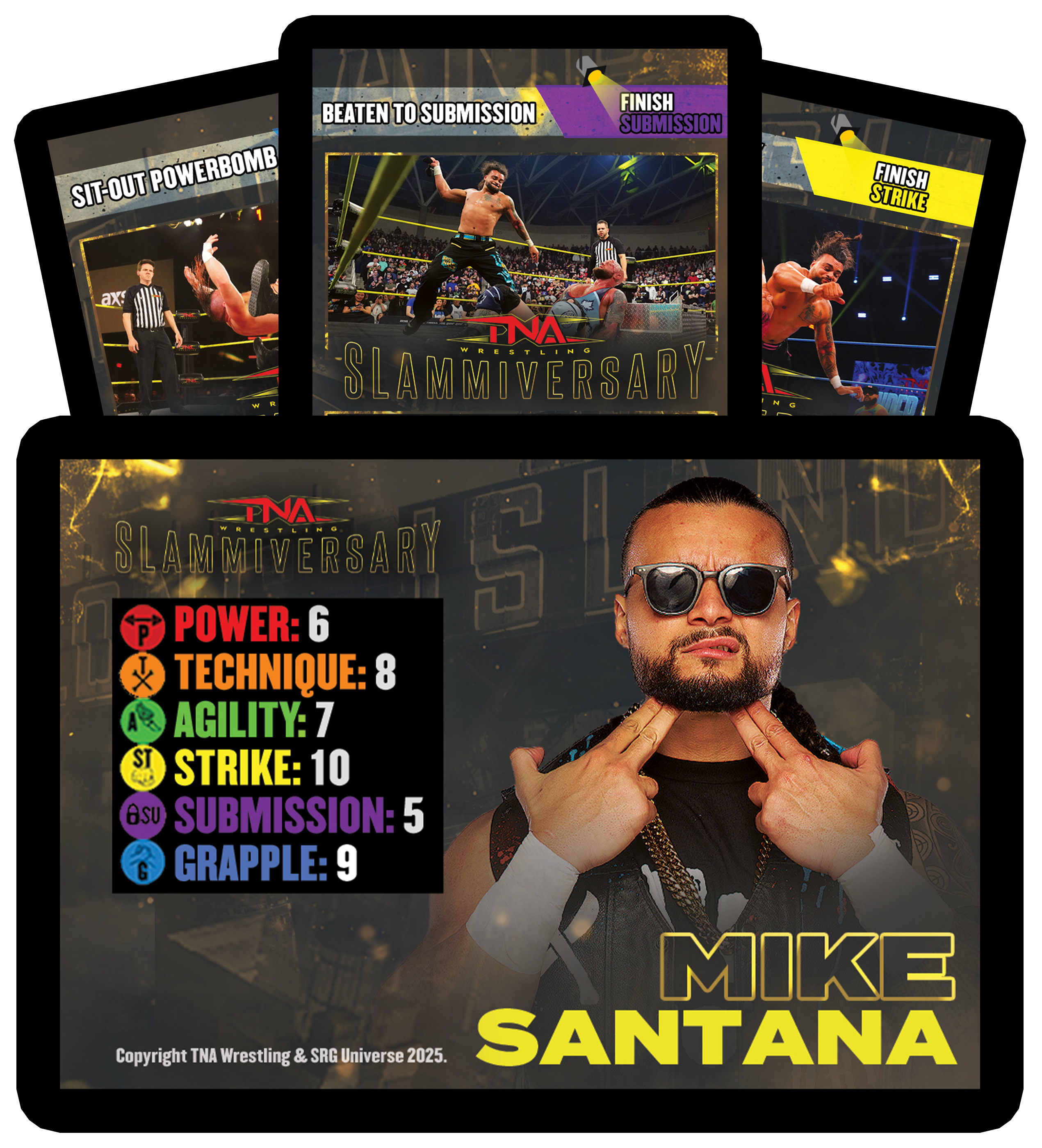 Mike Santana Limited Edition Slammiversary SRG Competitor Set