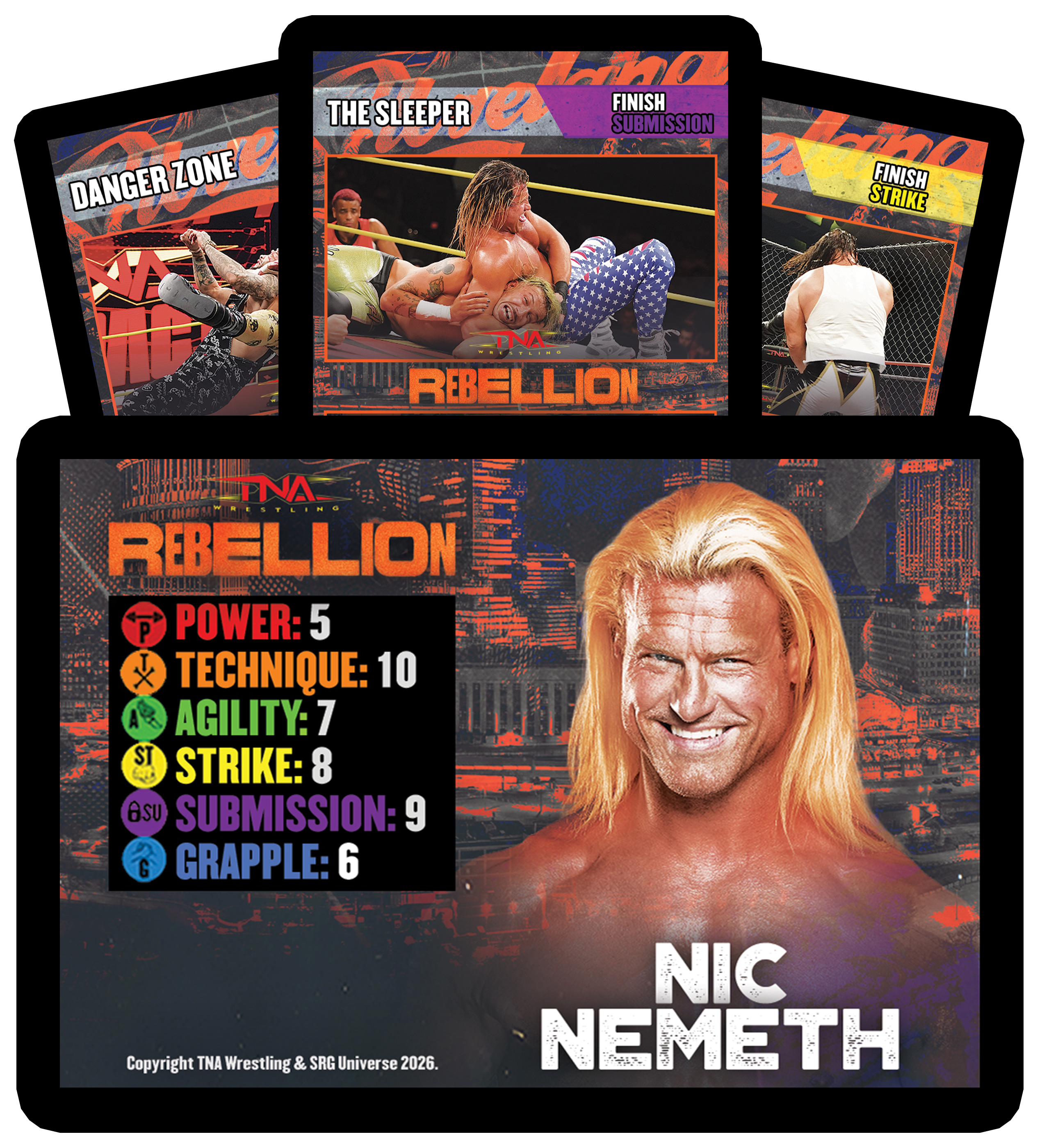 Nic Nemeth Limited Edition Rebellion SRG Competitor Set