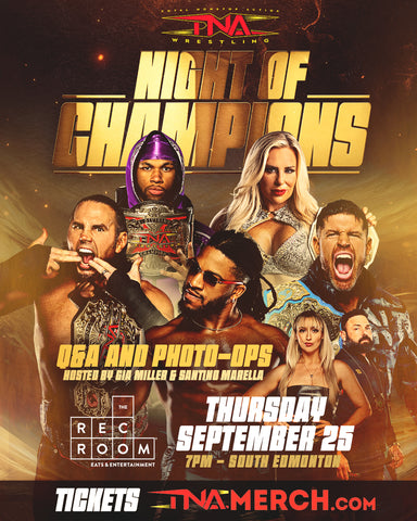 Night of Champions Q&A & Photo-Op | Thursday, September 25 at 7pm | The Rec Room in South Edmonton, AB