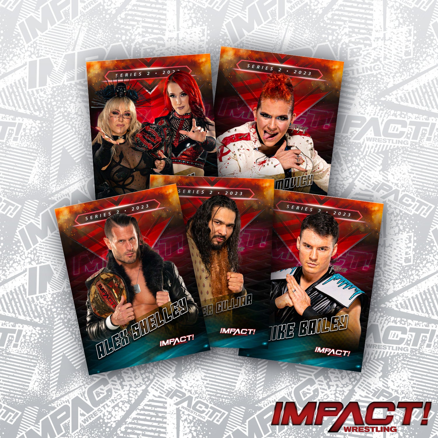 IMPACT Wrestling 2023 Series 2 Trading Cards by NERDS Clothing (1 Pack)