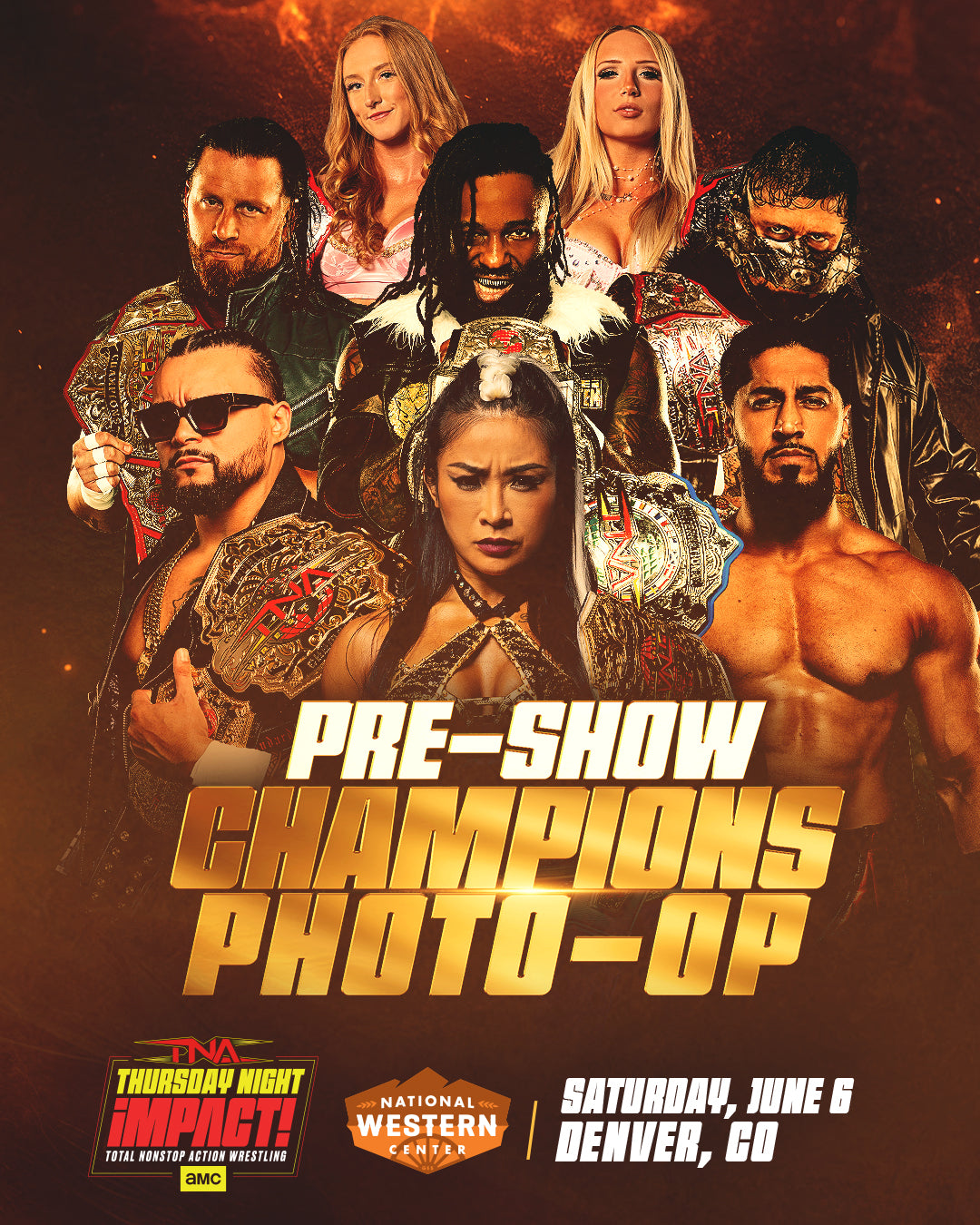 PRE-SHOW: Champions Ringside Photo Op | Saturday, June 6th  | National Western Center in Denver, CO