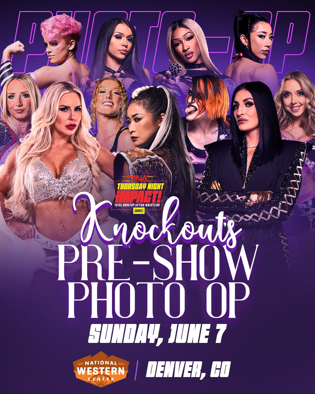 PRE-SHOW: Knockouts Ringside Photo Op | Sunday, June 7th | National Western Center in Denver, CO