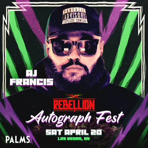 Rebellion 2024 Autograph Fest: AJ Francis (April 20)