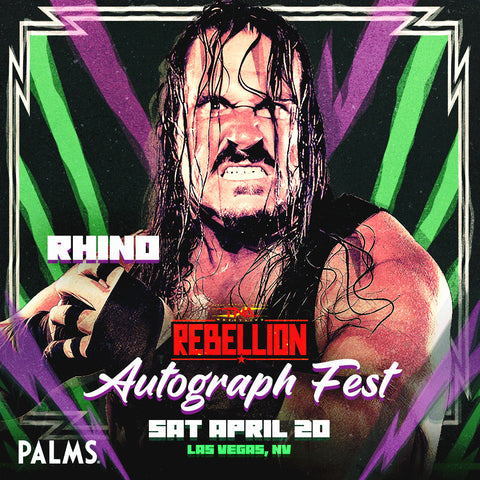 Rebellion 2024 Autograph Fest: Rhino (April 20)