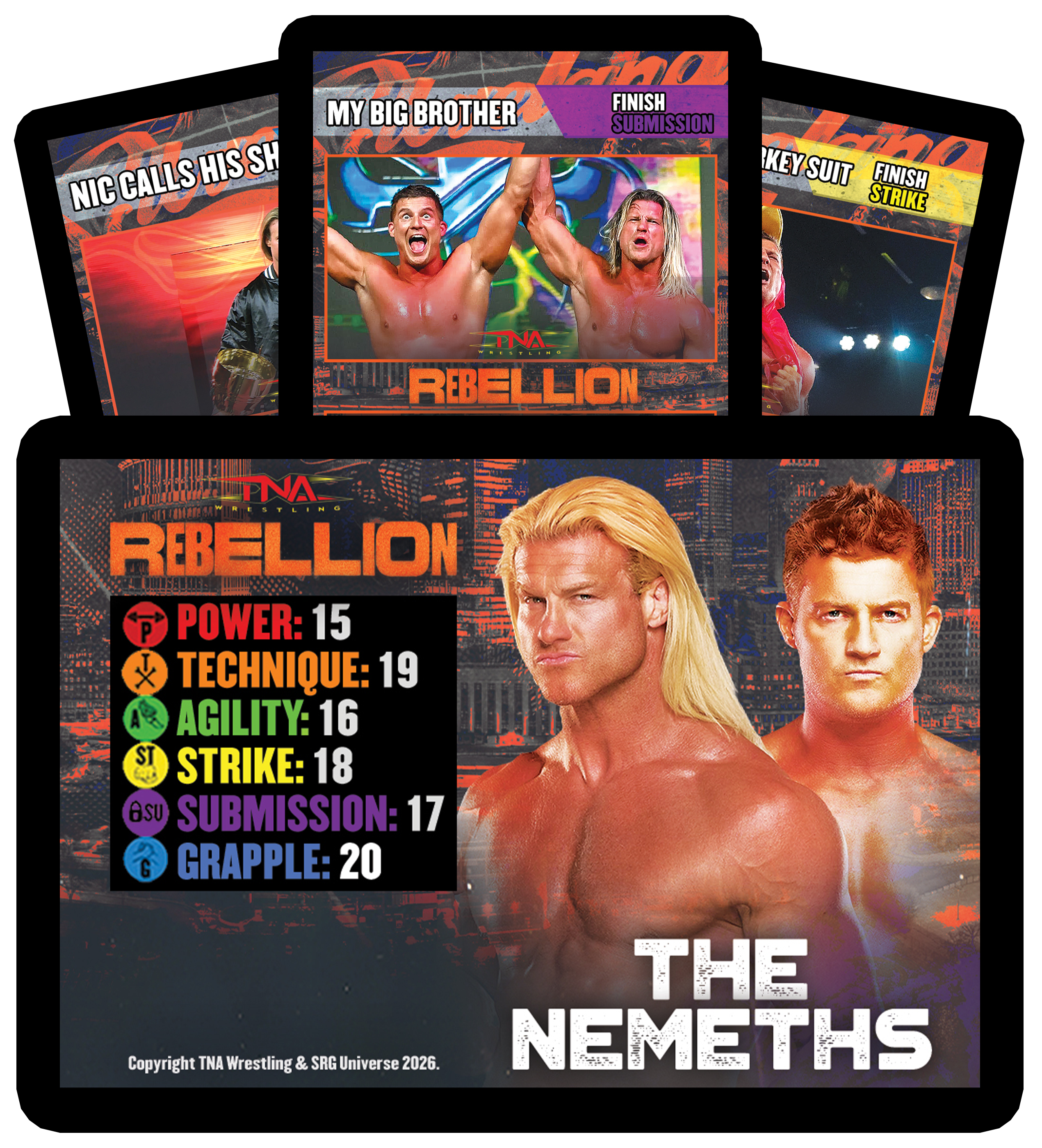 The Nemeths Limited Edition Rebellion SRG Competitor Set