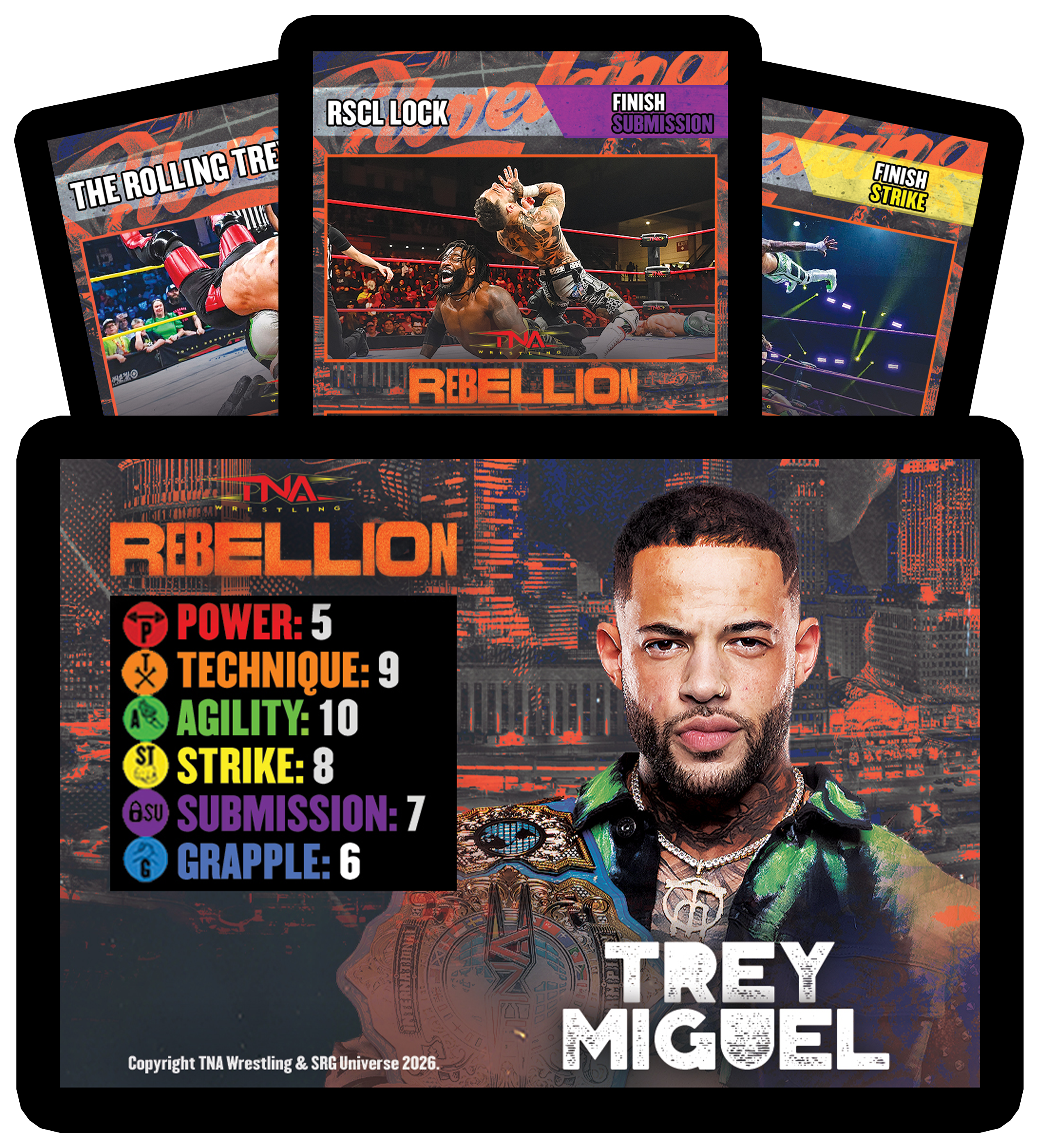 Trey Miguel Limited Edition Rebellion SRG Competitor Set